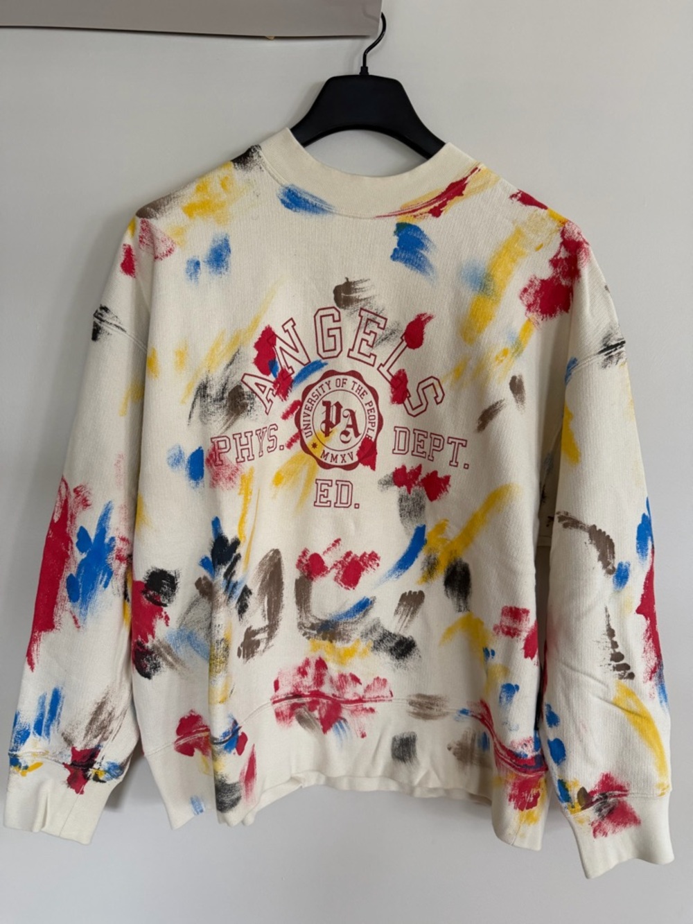 Palm Angels Painted College
Crew 'Off White/Red'